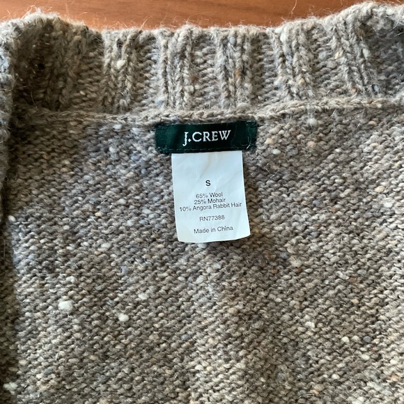 J. Crew Mohair/Angora V-Neck Sweater w/Pockets, EUC - Picture 3 of 3